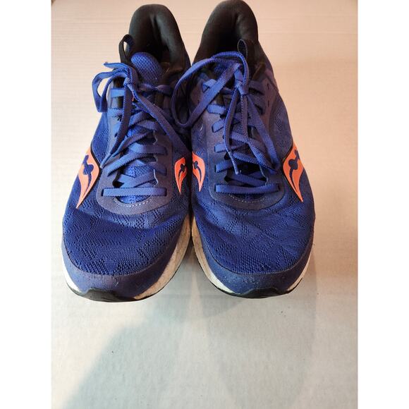 Saucony Men's Running‎ Shoes,8 Blue Red Accents, Lightweight PWRRUN Cushioning - Picture 2 of 8